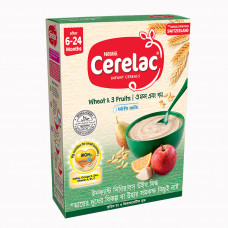 Nestlé Cerelac Wheat with 3 Fruits 6-24 months 400 gm BIB